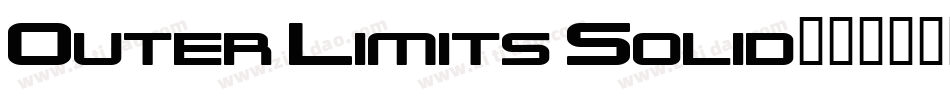 Outer Limits Solid字体转换